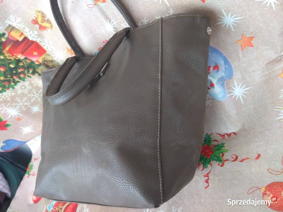 Torba A Kolor zielonobrązowy 39 x 26 Do ręki  Katowice