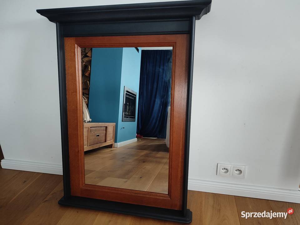 Piękne stylowe drewniane lustro w nowej odsłonie Łódź sprzedam