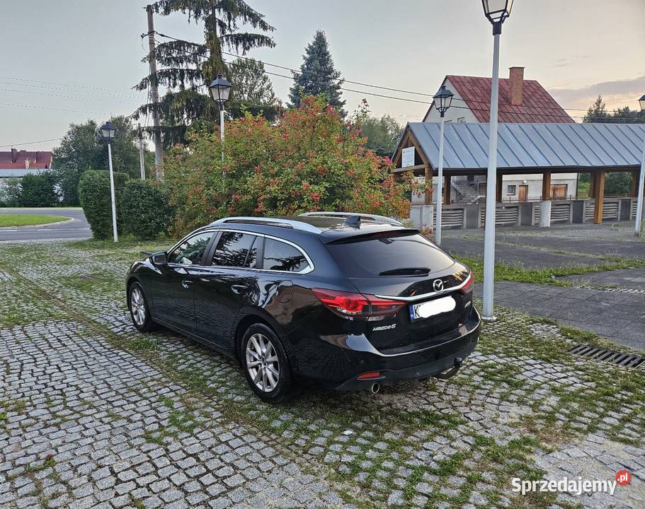 Mazda 6 GJ 2014r 22DSkyactive 150 Navi czarny Samochody osobowe małopolskie Ryglice