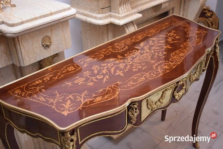 Drewniany Stolik Francuski Stół Biurko