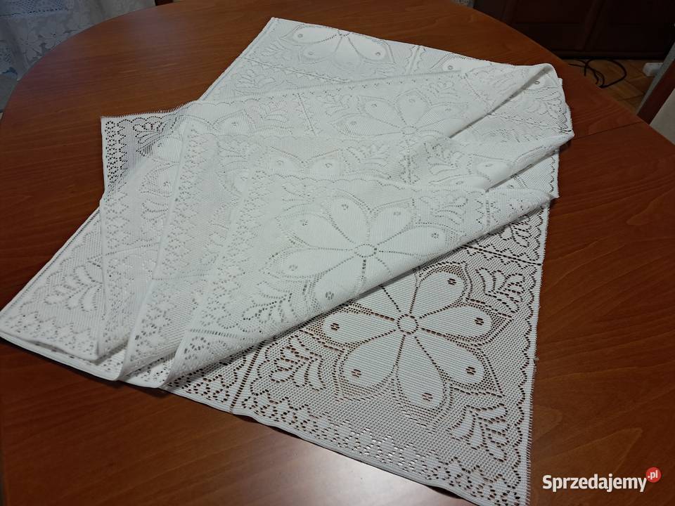 Serweta biała żakardowa 150x110 do sprzedania Kraków