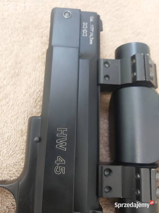 Pistolet wiatrówka Weihrauch HW45 kolimator Sporty strzeleckie i myślistwo lubuskie Wschowa