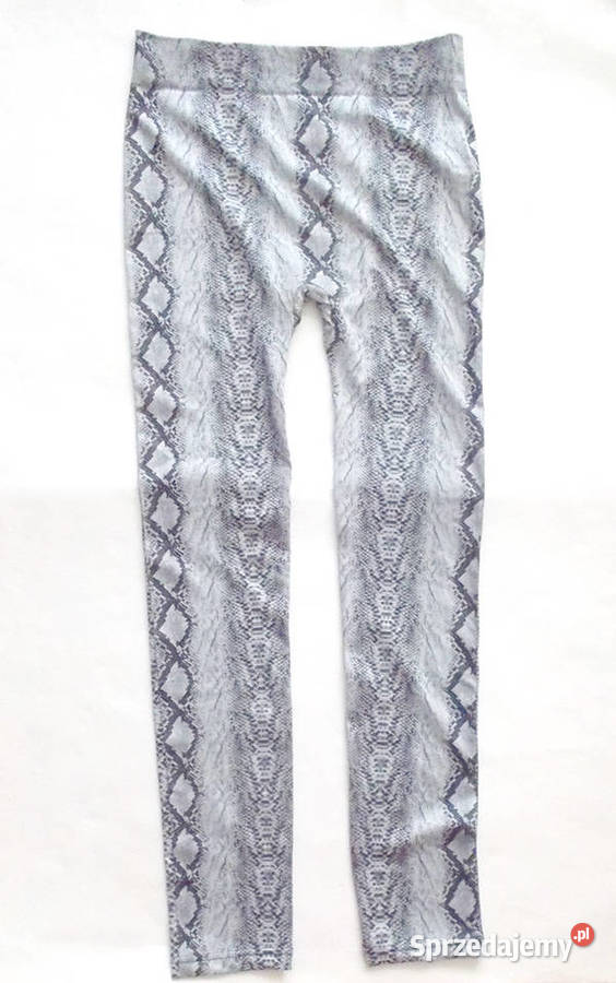 szare legginsy L legginsy ze wzorem wężowe pomorskie Gdańsk