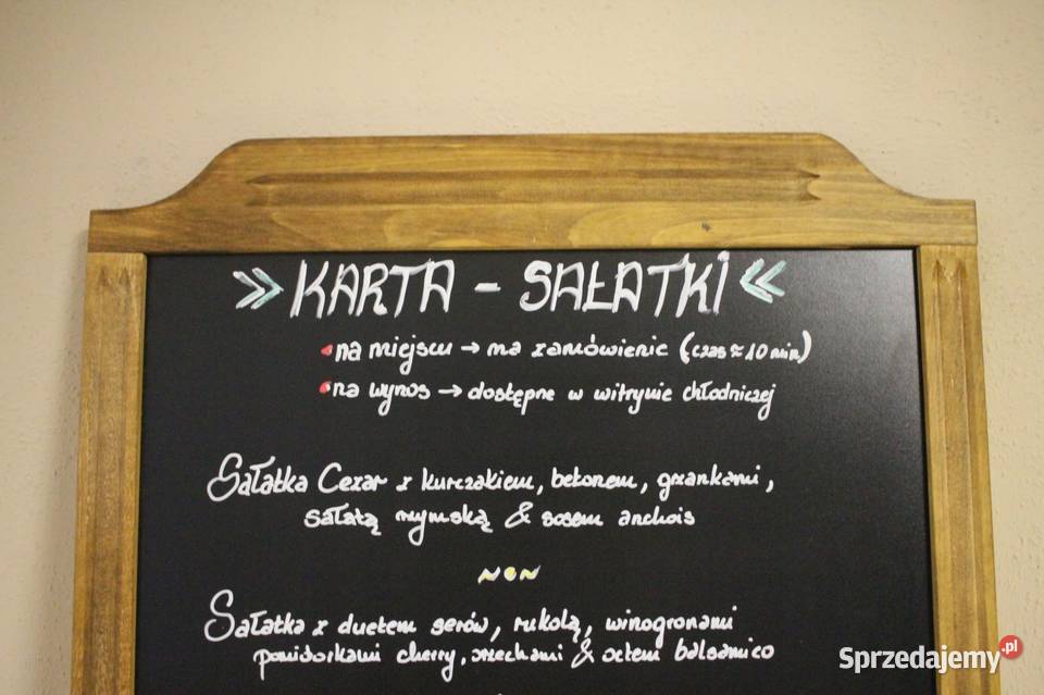 Tablica kredowa gastronomiczna Góra