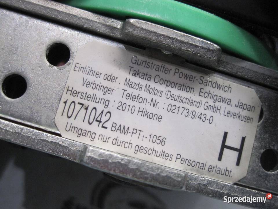 MAZDA 6 II GH LIFT 10r pas bezpieczeństwa lewy