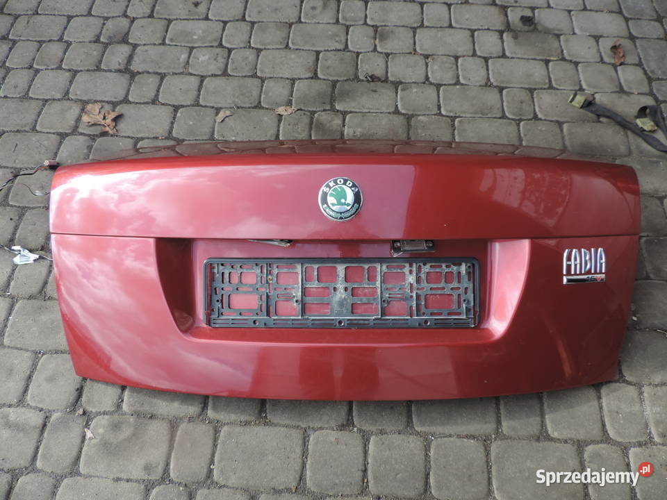 KLAPA BAGAŻNIKA SKODA FABIA I LIFT SEDAN 9892 małopolskie Nowy Sącz