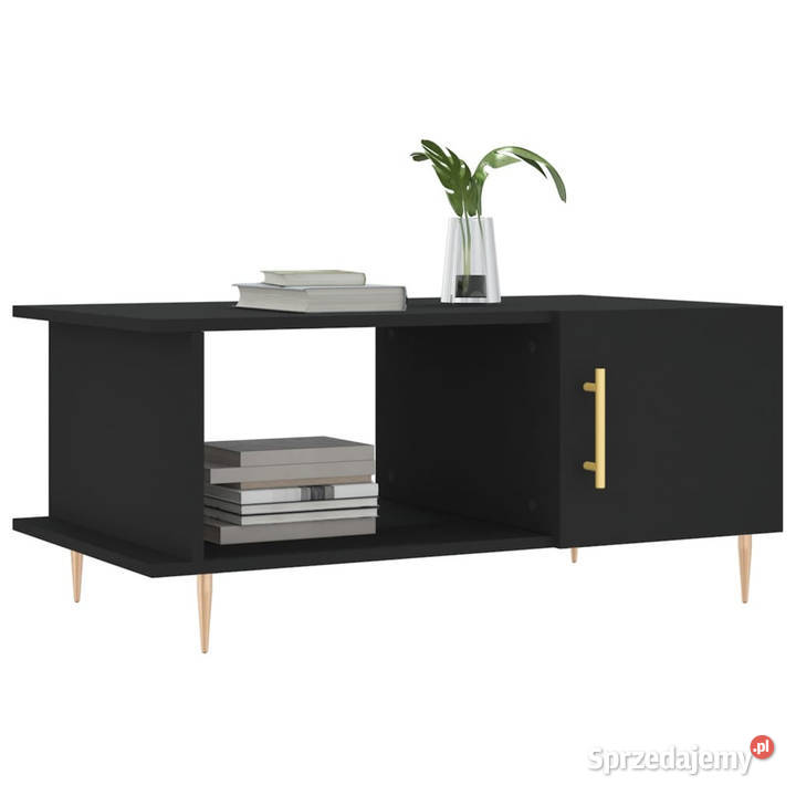 Stolik kawowy czarny 90x50x40 materiał Stoły Warszawa