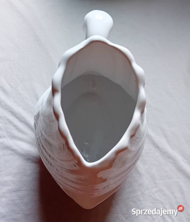Ceramiczny wazon w kształcie łabędzia Koźminek