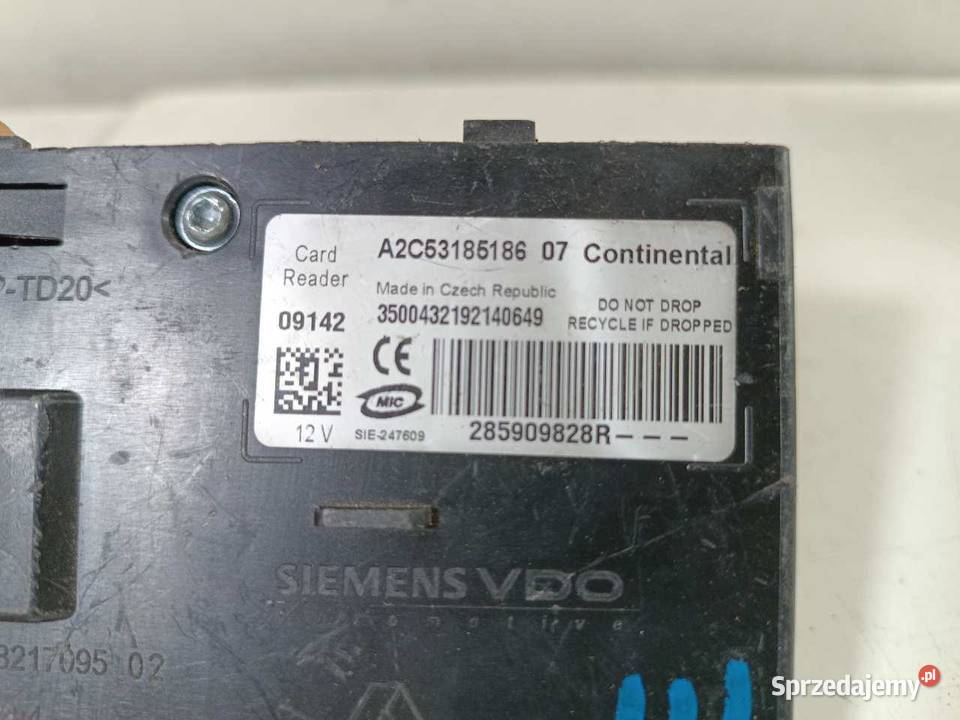 CZYTNIK KARTY RENAULT SCENIC III 285909828R