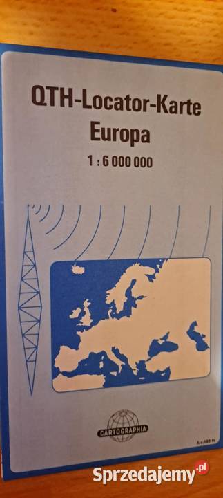 Mapa karta lokalizatora QTH Europa 1989 małopolskie