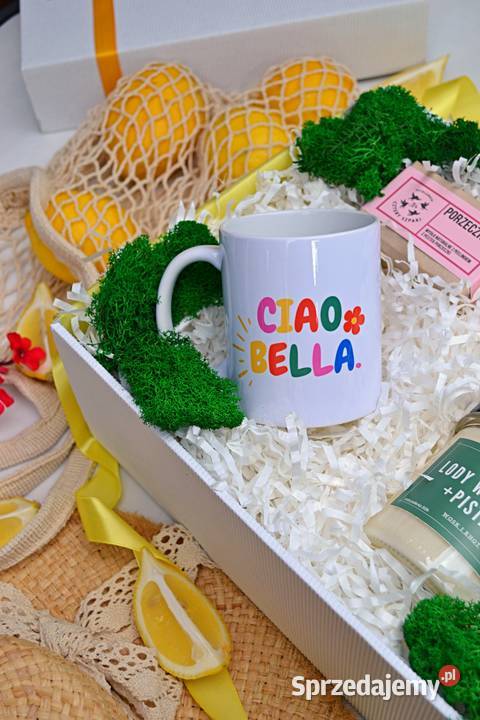 Kubek ceramiczny na prezent z napisem CIAO BELLA Kubki Otrębusy