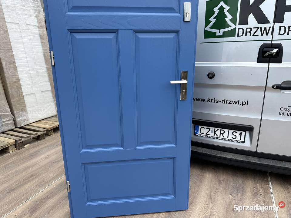 Drzwi DREWNIANE zewnętrzne wewnątrz NA KAZDY Grzybno