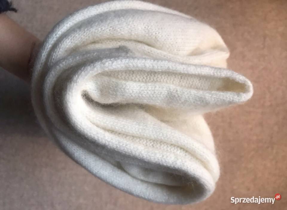 Biały kość słoniowa szalik Tommy Hilfiger z Warszawa