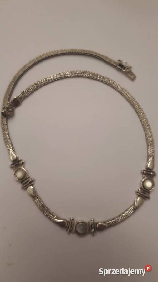 Naszyjnik srebrny z uleksytem mazowieckie