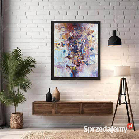 Pitsko Giennadij Dziewczyna w motylach 80x70