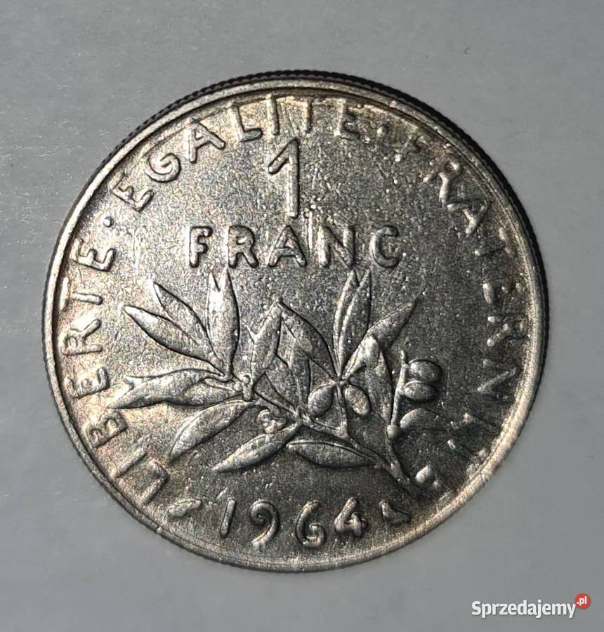 Moneta 1 Frank francuski Francja