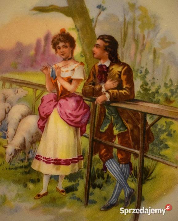 Talerz ażurowy ze sceną rodzajową z XVII wieku kujawsko-pomorskie Chełmno