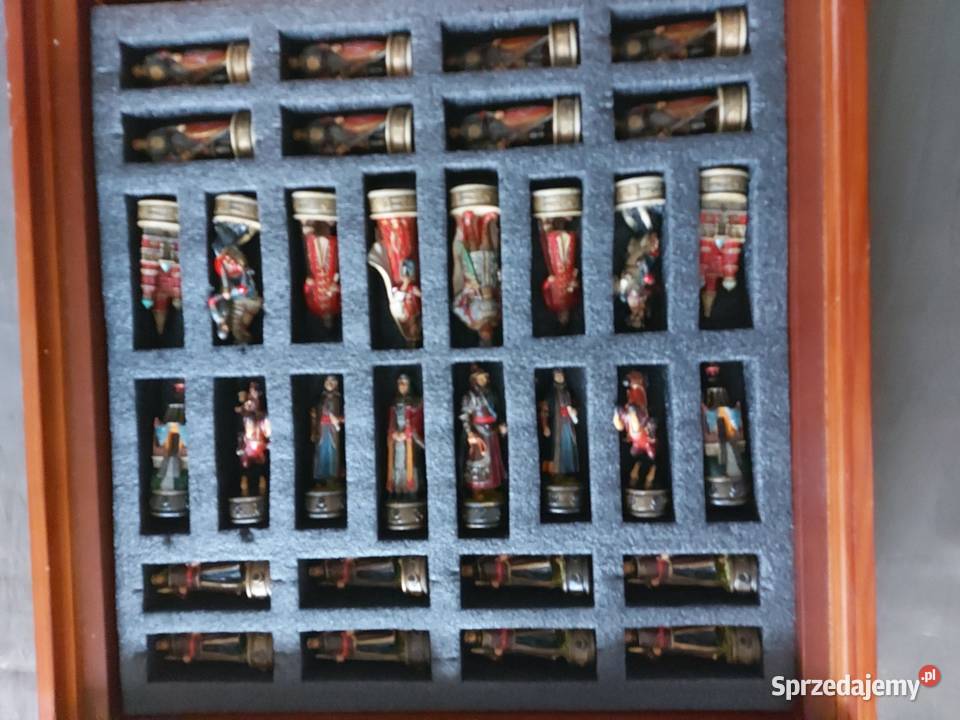 Szachy z żywicy marmurkowej 35x35