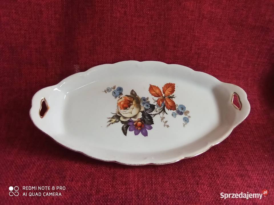 Porcelanową tacka z uchwytami Przepiękny Gdańsk sprzedam