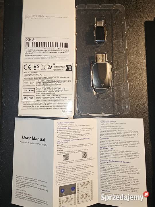 Bezprzewodowy Adapter samochodowy Wireless Kraków