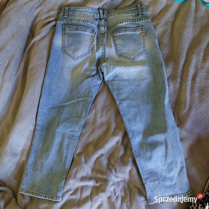Spodnie rybaczki 38 niebieski Józefów Roztoczański