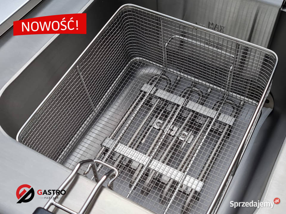 NOWA FRYTOWNICA ELEKTRYCZNA Z ZAWOREM 2X12L
