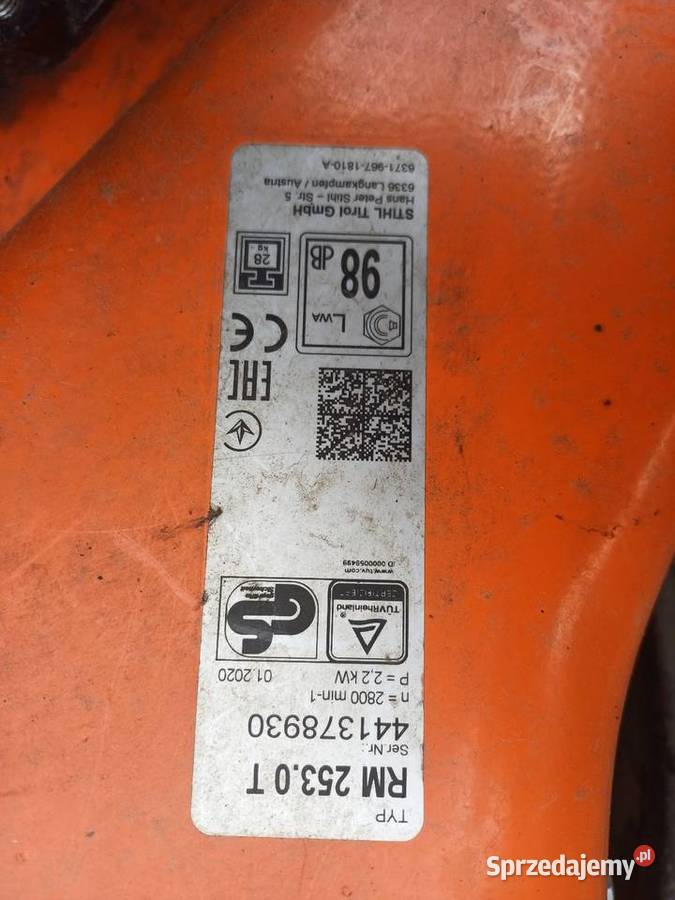 Kosiarka spalinowa Sthil RM 253 T Płocicz sprzedam