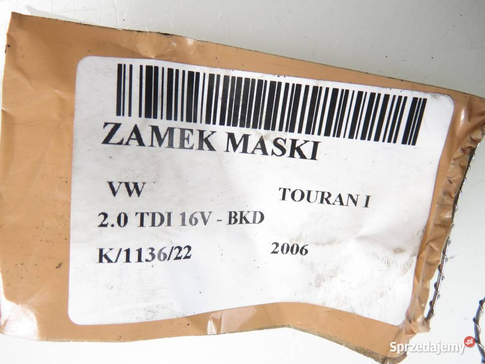 ZAMEK MASKI VW TOURAN I małopolskie