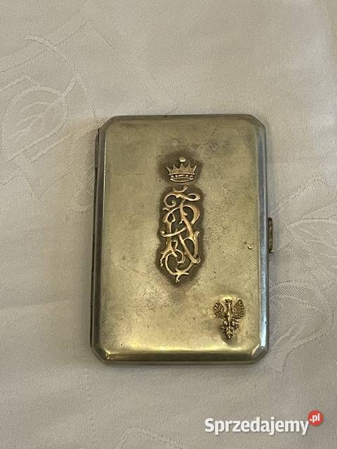 Papierośnica herbowa srebro 800 81 g Kraków