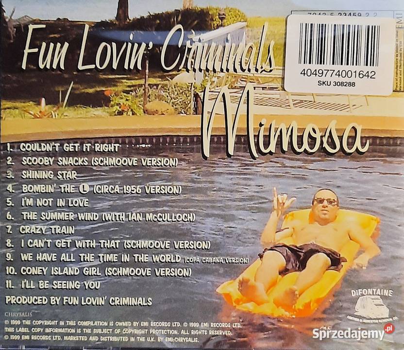 CD Nowa Album CD Fun Lovin Criminals Album dolnośląskie Wrocław