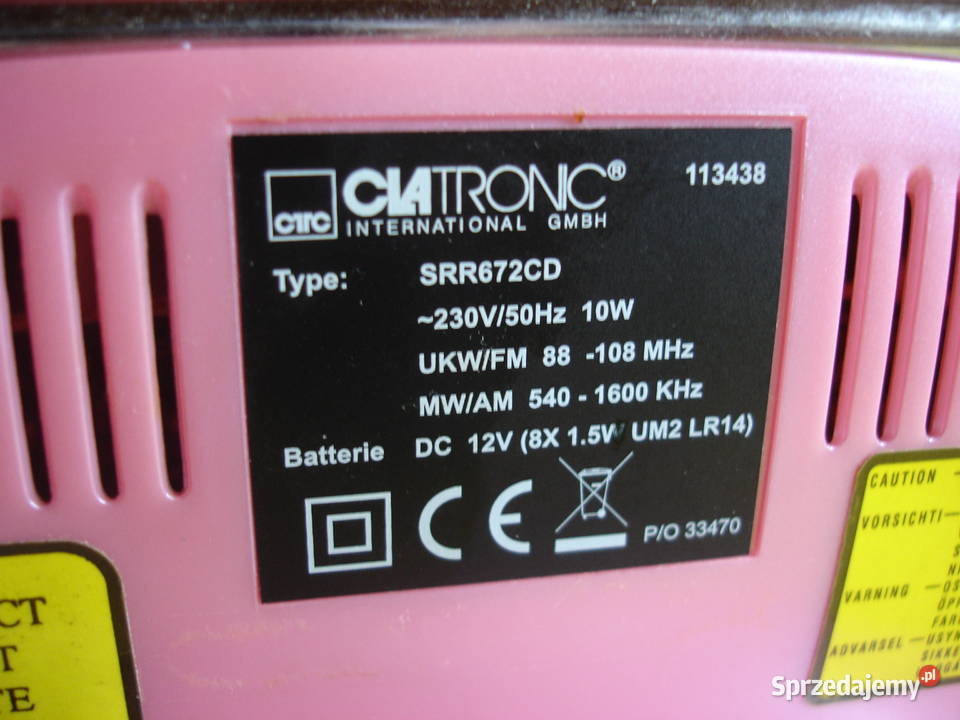 Radiomagnetofon z CD CLATRONIC SRR672CD Zielona Góra