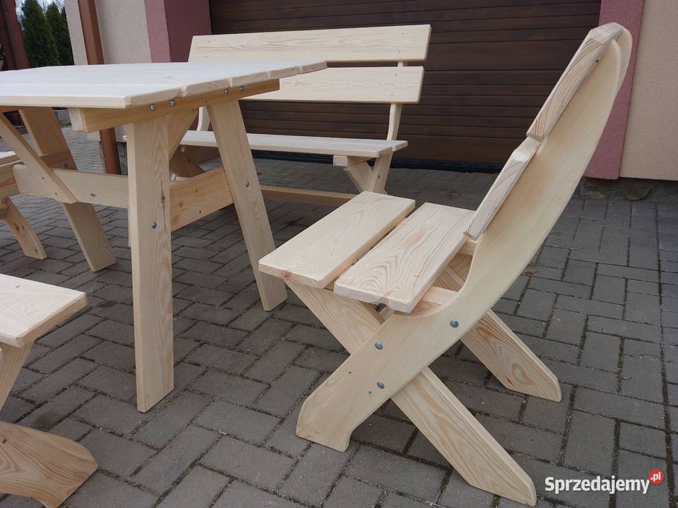 Meble Ogrodowe Drewniane Zestaw dolnośląskie Kamienna Góra sprzedam
