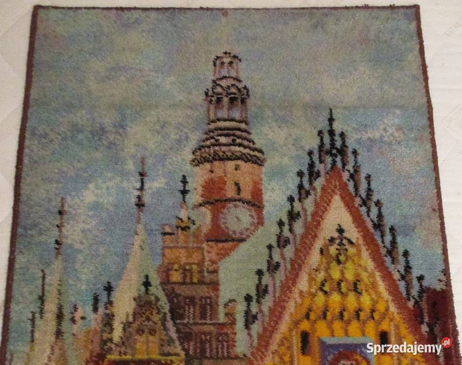 Gobelin Rynek we Wrocławiu 100 x 70 Wełna Tkaniny Nieporęt
