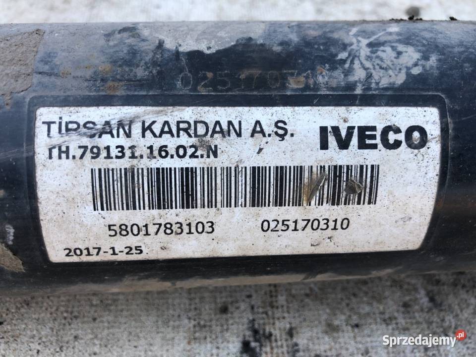 WAŁ NAPĘDOWY TYŁ IVECO DAILY VI Bus 23 156 sprzedam