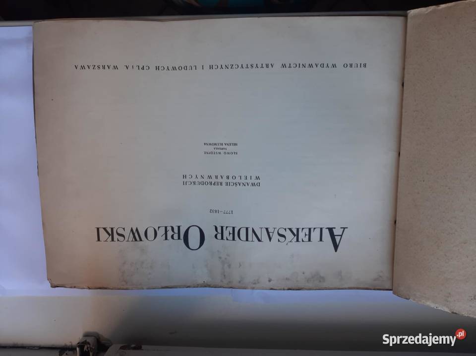 Aleksander Orłowski Papierowe reprodukcje Łódź sprzedam