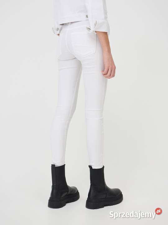 spodnie sinsay 0593B00J Jeansy skinny mid waist Długie Zamość sprzedam