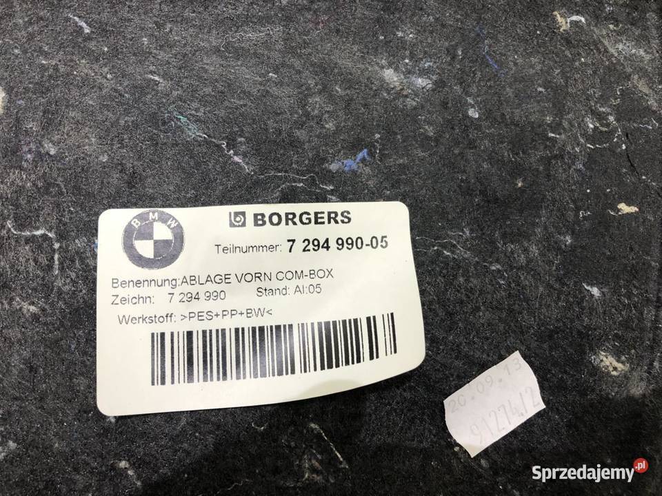 TAPICERKA SCHOWEK BAGAŻNIKA BMW F31 7294990 Części samochodowe