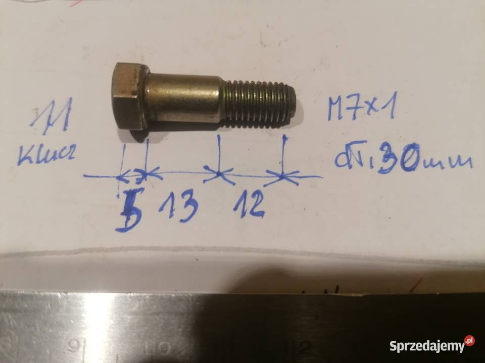 śruba M7x1 osobowe Piotrków Trybunalski