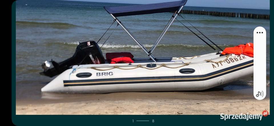 Ponton Brig 380 i silnik zaburtowy Suzuki DT30 Inne pojazdy i łodzie sprzedam