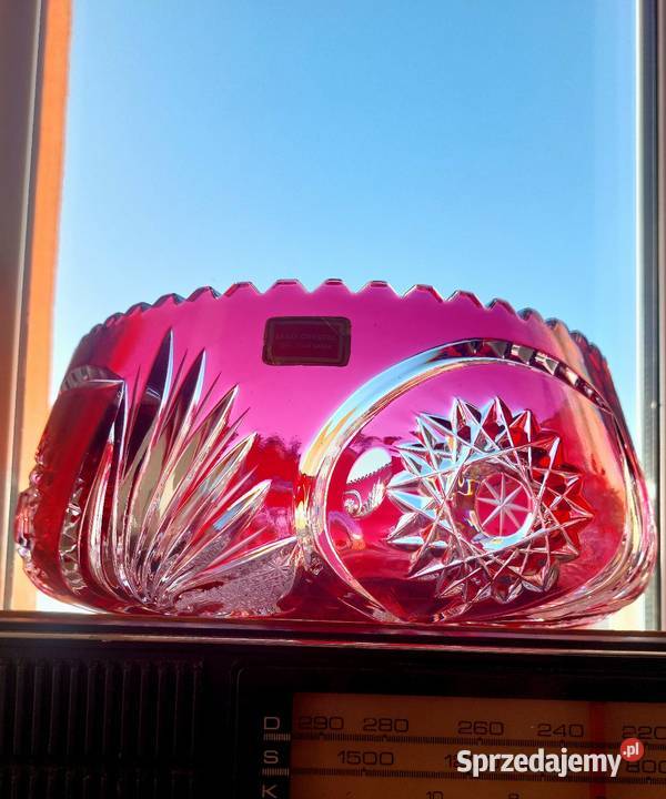 Piękna duża misa kryształowa Porcelana i szkło Wrocław sprzedam
