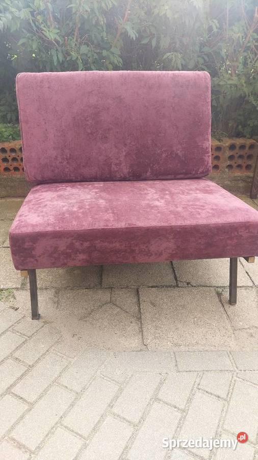 Fotel na stalowej ramie 90cm Poznań sprzedam