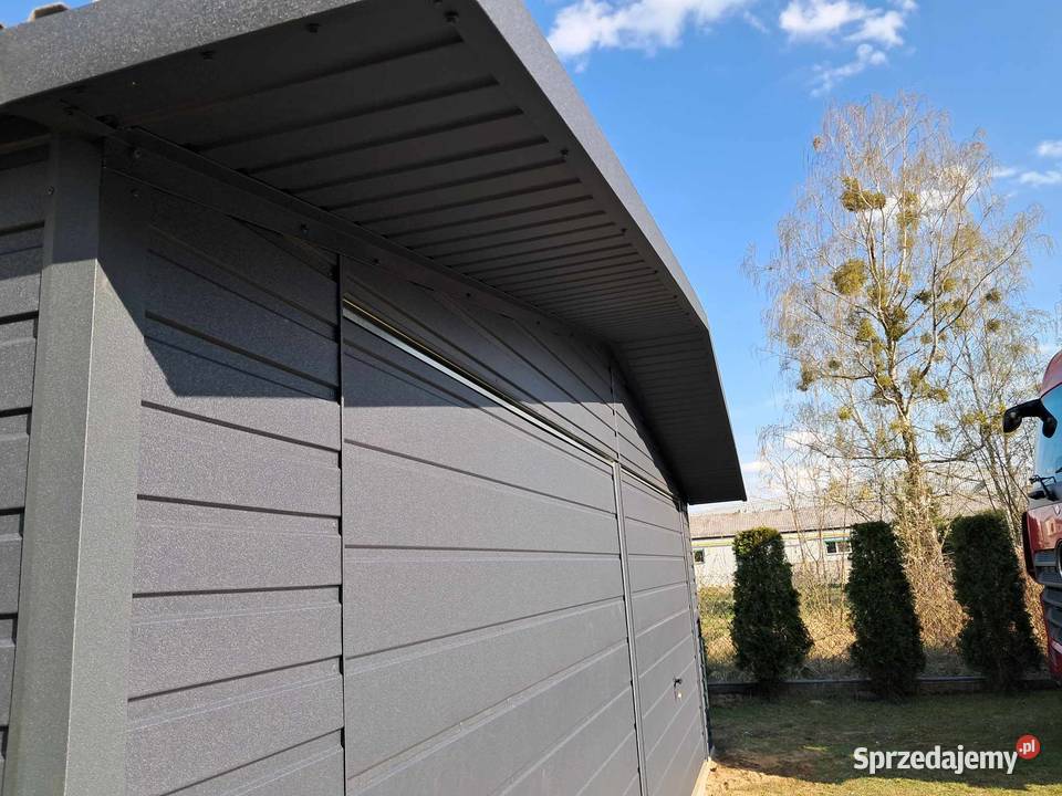 Garaż blaszany 7x5 Wzmocniony PROFILAMI Samborzec