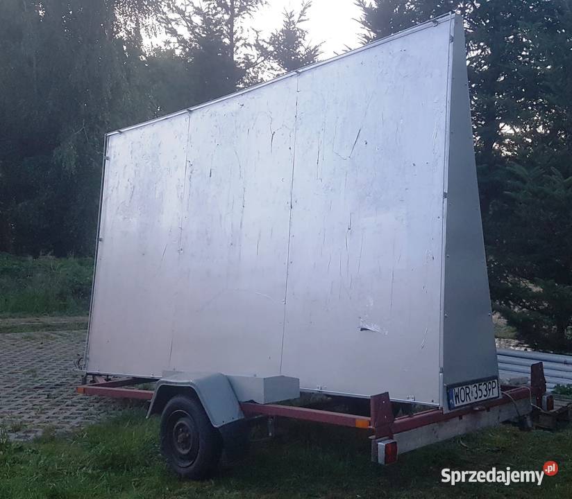 Najem wynajem przyczepki na BANER na REKLAMĘ podkarpackie Rzeszów
