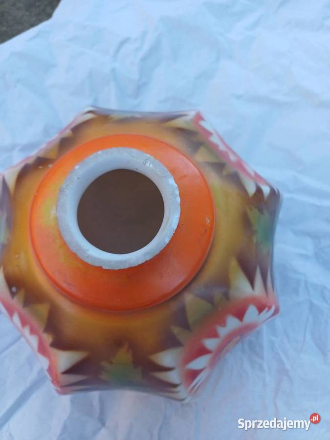 Stary klosz z 3040 lat 20 wieku recznie malowany Lubań