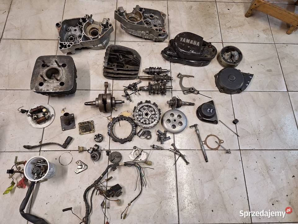 Yamaha DT 125 MX silnik części wał kapa cylinder dolnośląskie Jelenia Góra sprzedam