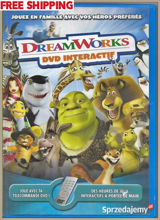 DreamWorks DVD Interactif wydanie francuskie Filmy Krynica-Zdrój