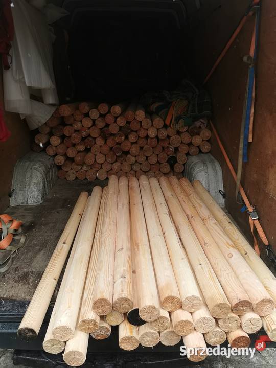 Słupki Sosnowe Toczone Do Siatki Lesnej Palisada Żywiec