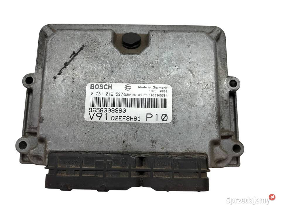 STEROWNIK SILNIKA 9658309980 0281012597 20D 84 Rok produkcji 2005