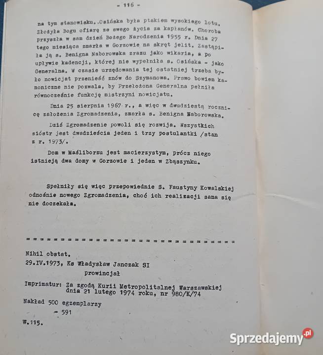 Ks S Szymański SJ W służbie Bożego miłosierdzia Antykwariat Koźminek