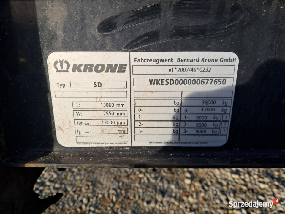 firana Krone sd Krone sd Poleasingowe Komorniki